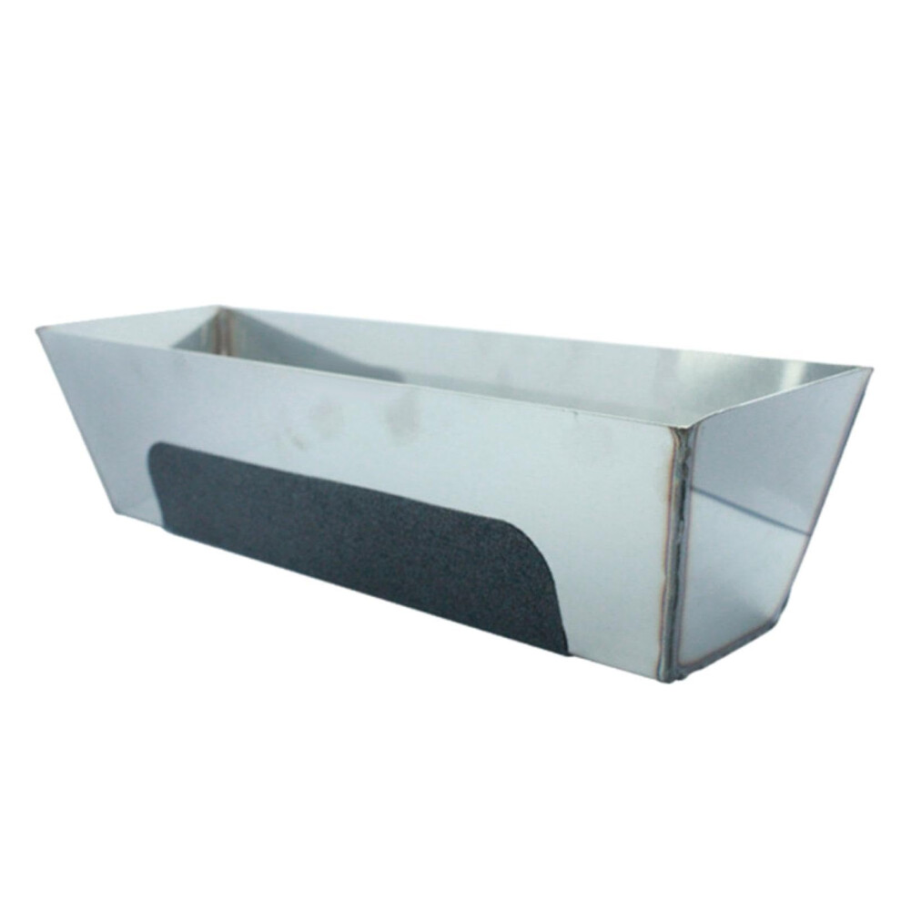 Stainless Steel Mud Pan, Scraper Bar, Sturdy Drywall Tool With Reinforced Band, Bucket, Mud Pan For Easy Knife Cleaning, 12 Inch 9119770477262