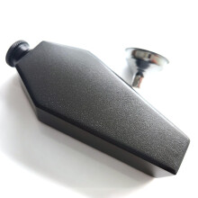 Hexagon Coffin Hip Flask 304 Stainless Steel 3.5oz with Funnel for Whiskey Vodka