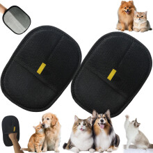 Pet Hair Removal Gloves Electrostatic 2 Pack for Cats Dogs Furniture and Clothing