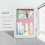 6L Makeup Fridge with LED Light Mirror Mini for Bedroom Car Small Refr 6