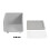 Living And Home Stackable Plastic Storage Box with Lid and Wheels, Grey 5