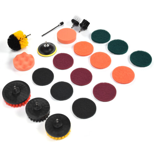 22PCS Bohrbürstenaufsatz-Scheuerpads 1