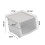 Living And Home Stackable Plastic Storage Box with Lid and Wheels, Grey 6