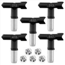 5 Pcs Tips Reversible Tip Airless Nozzles for Paint Sprayer (211, 313,