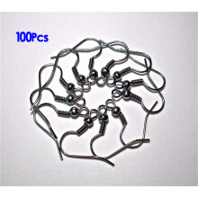 100X ear hook Fish Hook 18x10 mm new -Black