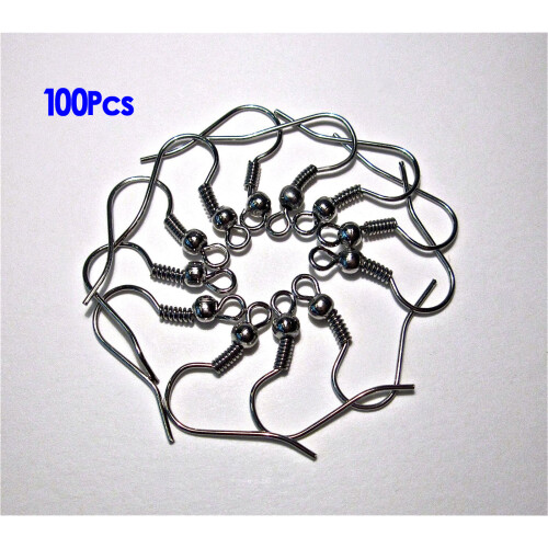 100X ear hook Fish Hook 18x10 mm new -Black