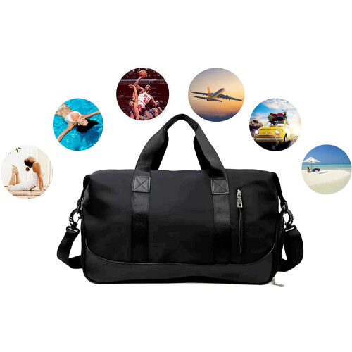Τσάντα Duffel από ύφασμα Oxford, αδιάβροχη και ανθεκτική στα σκισίματα, με διαχωριστικό 2