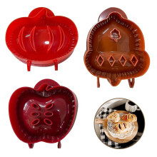 3Piece Holiday Pie Molds Set Apple Pumpkin Acorn Shapes for Baking Mini Desserts