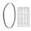 4mm Flat Belt Replacement For Outdated-Fold in half 145mm 4