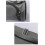 Pilates mat bag with continuous zipper, wearresistant backpack, gray 4