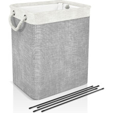 Milieuvriendelijke decoratieve opbergmanden van EVA, opvouwbaar en ruimtebesparend, met handvatten voor op kantoor (40,6 x 30,5 x 51 cm)