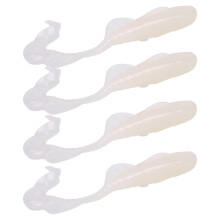 Esca morbida da pesca, esca in silicone con design perfetto e formula esclusiva per profumo e movimento della coda migliorati, odore di gamberetti