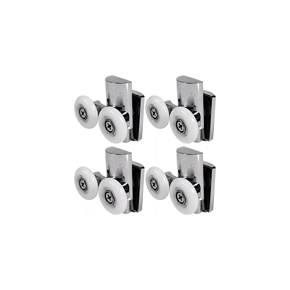 Shower Door Rollers Replacement Part Easy Installation Ultra-Quiet Sliding Door Runners, Stainless Steel Components Load-Bearing Capacity For Bathroom 9454554964034