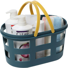Badezimmer-Organizer, tragbarer Duschkorb mit Luftlöchern für verbesserte Belüftung und einfachen Wasserablauf (12 x 7,4 x 6,5 Zoll)