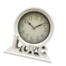 Quiet Operate Table Clock Love Letter Retro Mantels-Style C