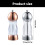 Manual Plastic Grinder Convenient Salt and Peppers Mill-Silver 3