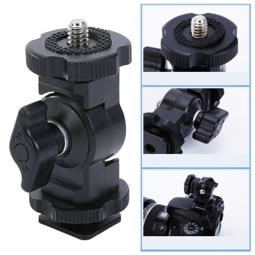 Aluminium-Montageständer, 1/4 Blitzschuh-Adapter, 1