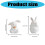 Colorful Easters Rabbit Resins Figurine Table-Hold the carrot 4