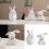 Colorful Easters Rabbit Resins Figurine Table-Hold the carrot 3