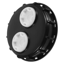 IBC Tote Lid Double Vent Leakproof Seal for Water Storage Plastic IBC Tank Cap Durable Fit