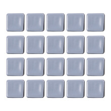 20Pcs Chair Glides Furniture Sliders PTFE Easy Moving Pads Square with Nail Feet Protector for Hardwood Floor
