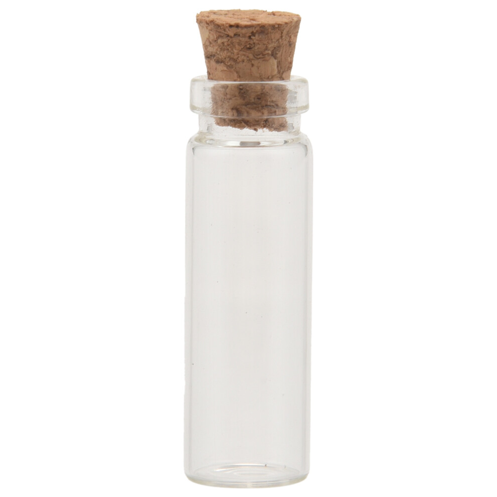20Pcs 11X32mm Tiny Mini Empty Clear Cork Glass Bottles Vials 2Ml 4853841111444