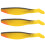 Isca artificial de plástico macio, tipo swimbait com cauda em formato de remo e movimentos de natação autênticos. Resistente e prática para 1