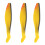 Isca artificial de plástico macio, tipo swimbait com cauda em formato de remo e movimentos de natação autênticos. Resistente e prática para 3