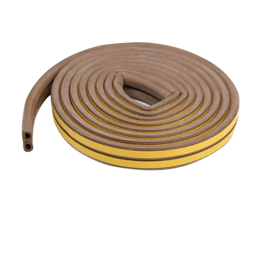 5/10M Selfadhesive Door Window Sealing Strip, Anticollision Rubber Strip (Brown D, 10M) 9119770479402