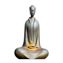 Outdoor Sitting Buddhism Statue Meditating Carving Statue-S 1