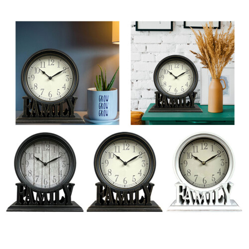Decorative Retro Table Clock Desktop Clock For-Style A 2