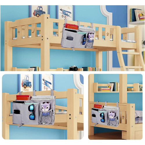 Bedside Buddy - Κρεμαστός Οργανωτής με Ενισχυμένες Ραφές, Πολυχρηστικός Χώρος 1