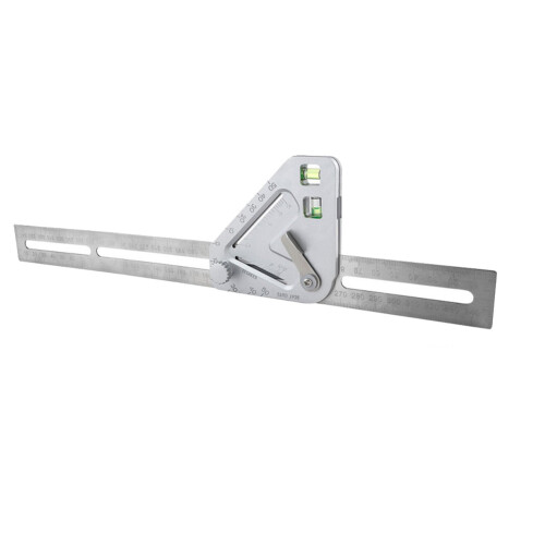 1 Pcs Multi-Functional Woodworking Ruler, Stainless Steel Triangle Pre