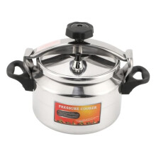 Explosion Proof Aluminum Pressure Cooker 4L Large Capacity Double Bottom for Gas Electric and Flat Stoves