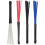 2 Pack Nylon Wire Drum Brushes for Percussion Snare Jazz Drum Sticks Red Handle 3