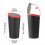 Type Car Trash Can with Lid, Waterproof Interior Bin for Cup Holder, 4