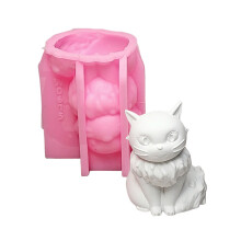 Silicone Mould Cartoon Cats Candle Molds Ornament-W0615