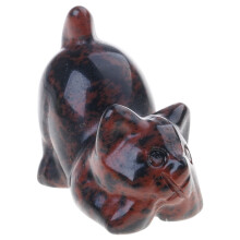 Gesneden kristallen kattenstandbeeld schattig dierenbeeldje-4