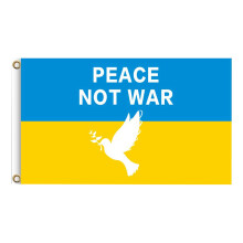 Durable Double-Sided Flag, Ukraine Flag Decor Featuring Peace Dove Symbol, Made From 100D Polyester Cloth, Fade Resistant Garden Flag For Outdoor Deco