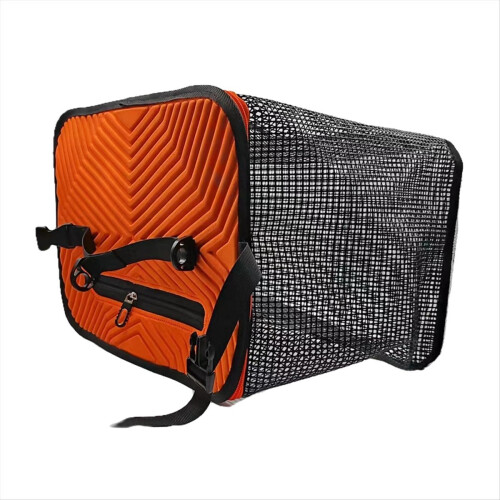 Foldable Floating Wire Fish Basket Cage Hanging Mesh Protector Fishing