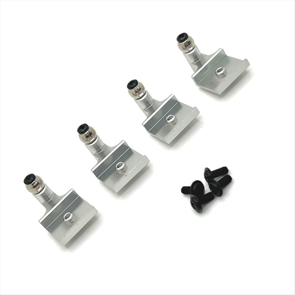 Rc Car Upgrade Front Rear Suspension Brackets Kit For 1/16 C64 Parts S Silver 4853841199947