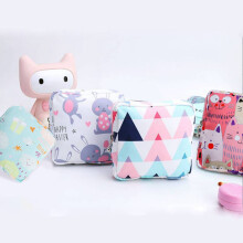 B SöT FöRvaringspåSar för Sanitetsbindor med Stor Kapacitet Tecknad Flickor Fysiologisk Period Tampong Organizer Bag MiniväSka
