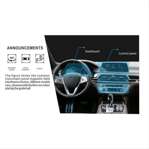 Ball Shape Compass for Car Rearview Mirror Professional No Liquid Leak 2