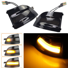 2 Pcs LED Dynamic Mirror Indicator Light Rearview Mirror Turn Signal for Ford Focus 2 MK2 2004 - 2008 C-MAX