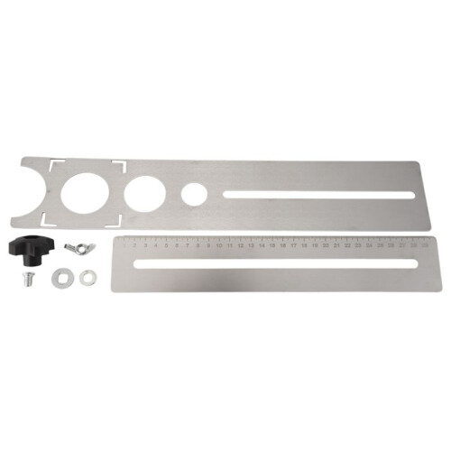 Multi-Functional Stainless Steel Ceramic Tile Hole Locator Ruler 360 degree Adjustable Punching Hand Measure Tools