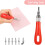 Rubber Block Stamp Carving Kit, 4 Pack with Cutting Tools and Brayer Roller, for Printmaking Crafts 2