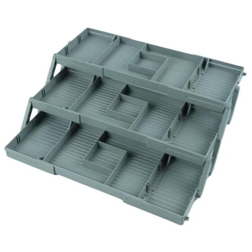 Folding Multi-Level Smart Drawer Organizer 3 Tier Drawer Organizer Adjustable Expandable Makeup Drawer Organizer