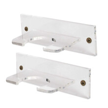 2Pack Baseball Bat Holder for Vertical Display Acrylic Hanger Wall Mou