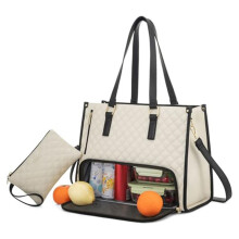 Tote Bag for Women Laptop Bag with Lunch Compartment Large Capacity Handbag for Business Work Collage Office Casual