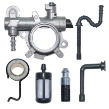 Oil Pump Oiler Worm Gear Filter Line Kit Fit for 034 036 MS360 Chainsa